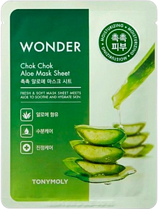 Маска для лица WONDER CHOK CHOK  ALOE MASK SHEET 22gr